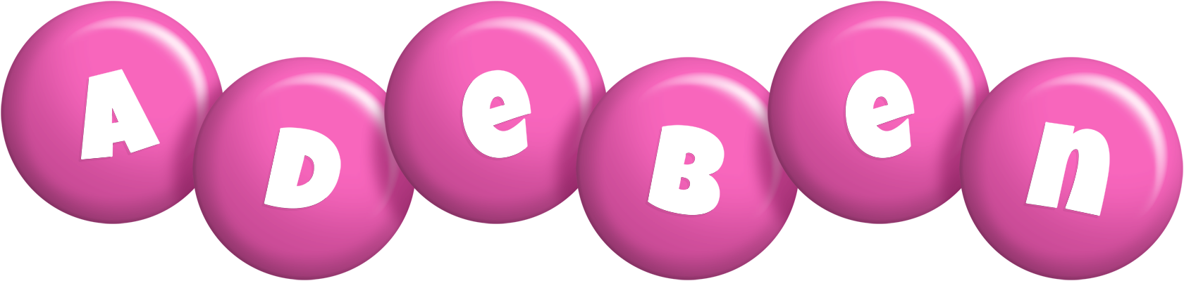 Adeben candy-pink logo