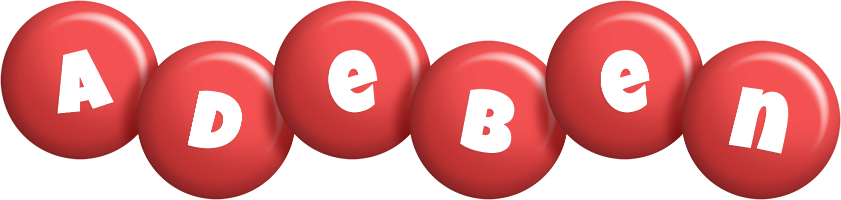 Adeben candy-red logo
