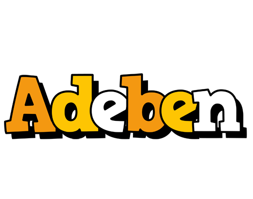 Adeben cartoon logo