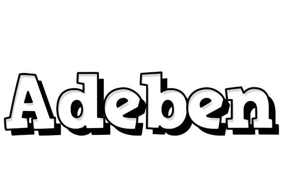 Adeben snowing logo