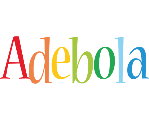 Adebola birthday logo