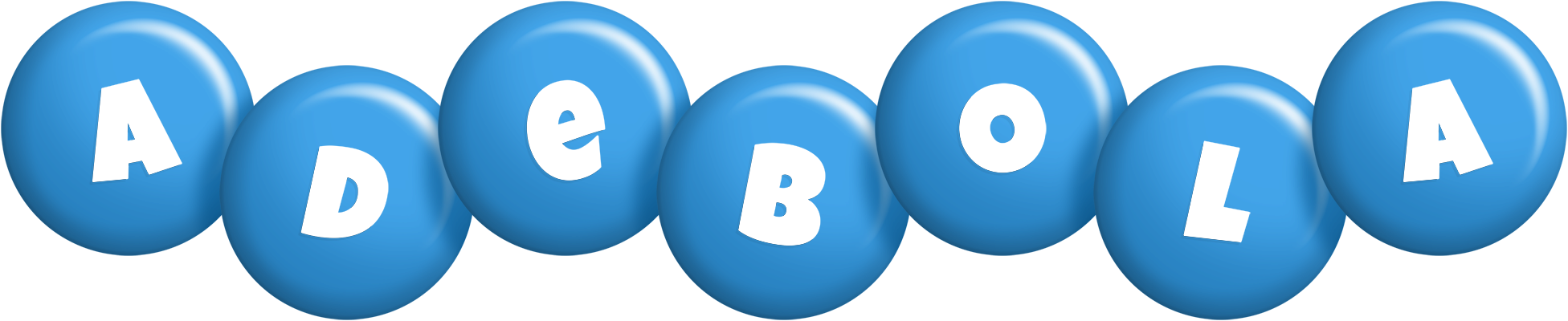 Adebola candy-blue logo