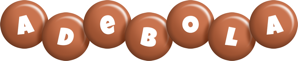 Adebola candy-brown logo