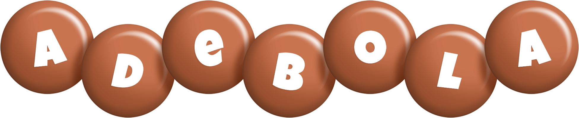 Adebola candy-brown logo
