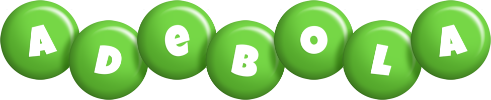 Adebola candy-green logo