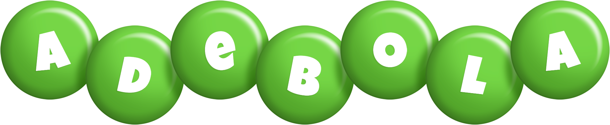 Adebola candy-green logo