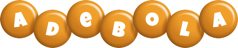Adebola candy-orange logo