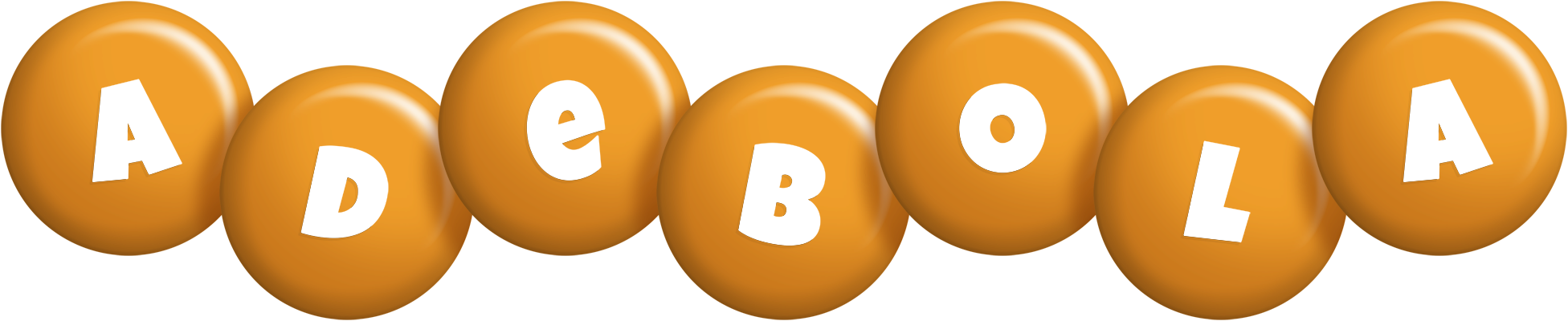 Adebola candy-orange logo