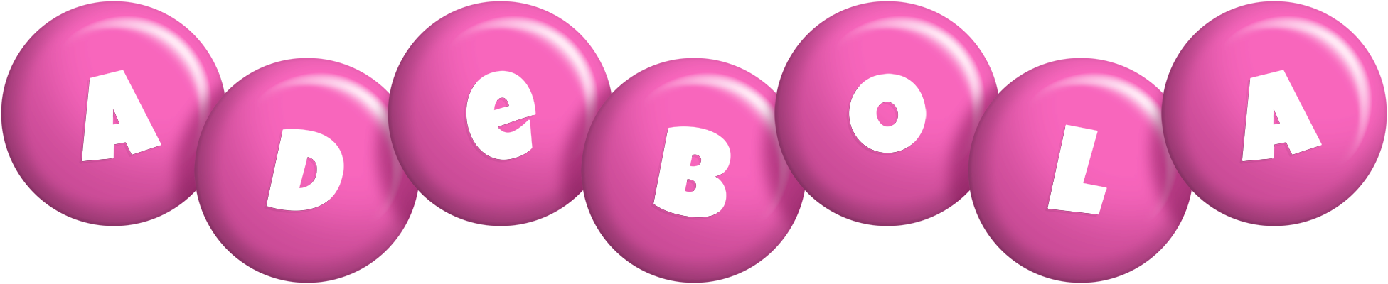 Adebola candy-pink logo