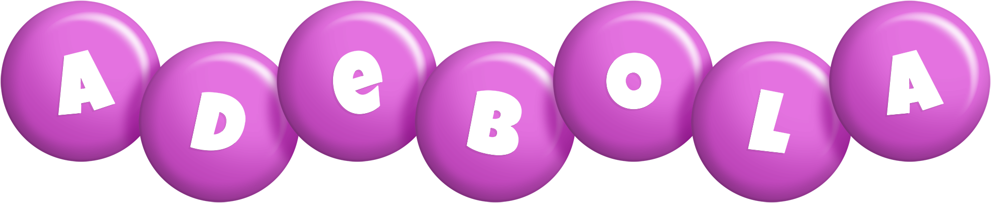 Adebola candy-purple logo