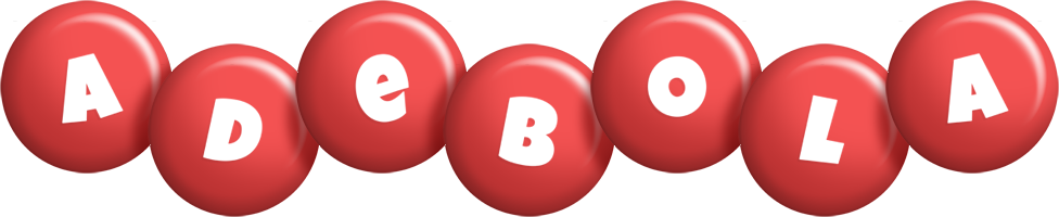 Adebola candy-red logo