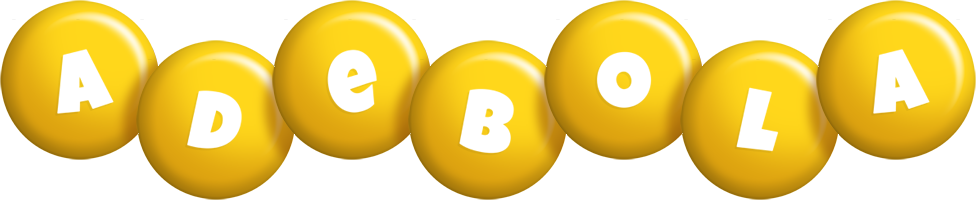Adebola candy-yellow logo