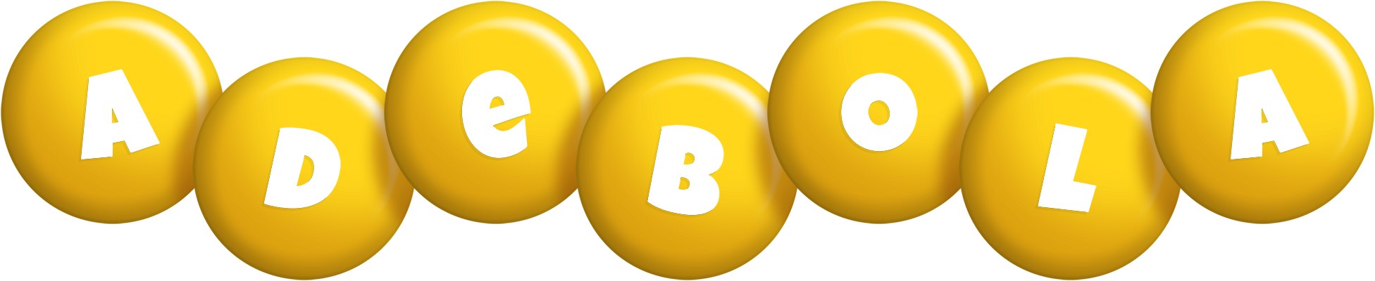 Adebola candy-yellow logo