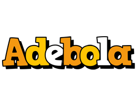 Adebola cartoon logo
