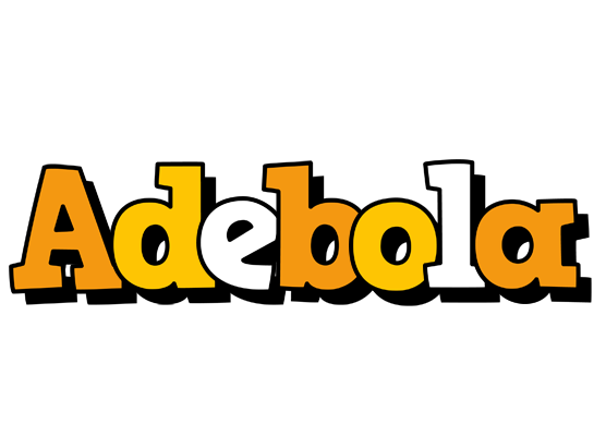 Adebola cartoon logo