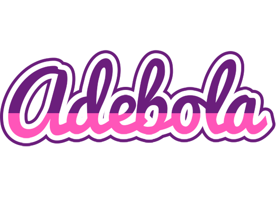Adebola cheerful logo