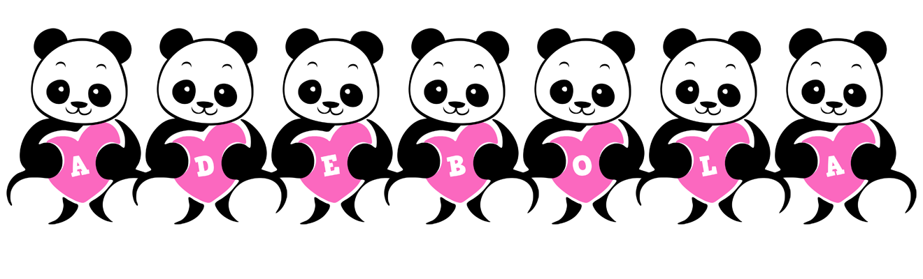 Adebola love-panda logo