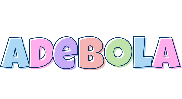Adebola pastel logo