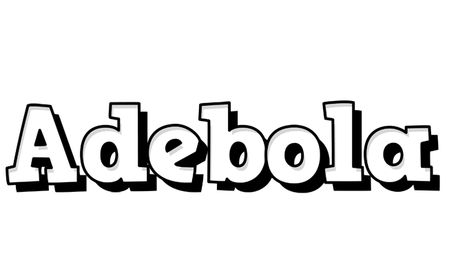 Adebola snowing logo