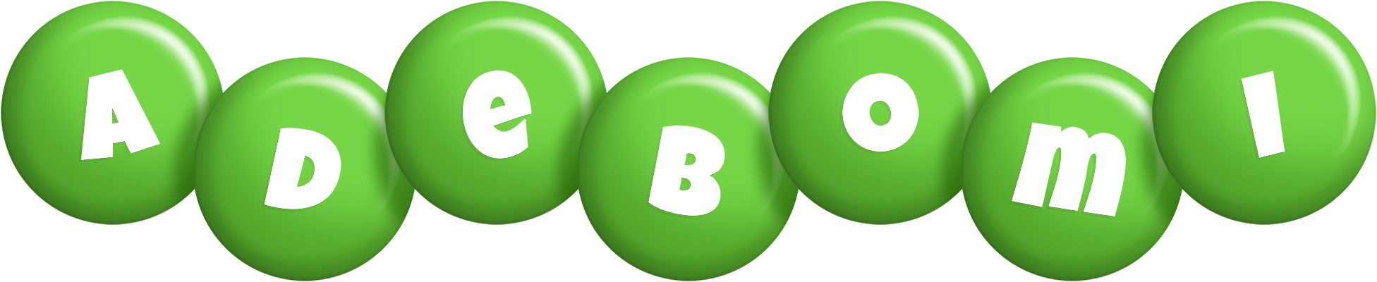 Adebomi candy-green logo