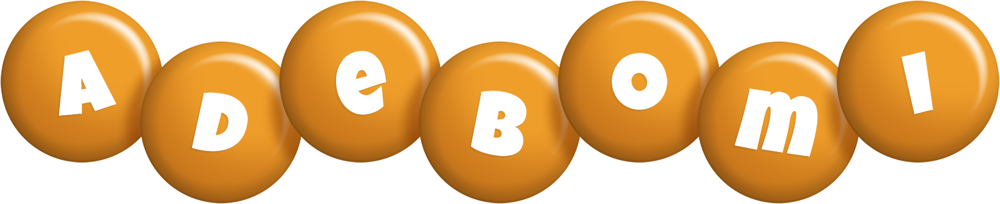 Adebomi candy-orange logo