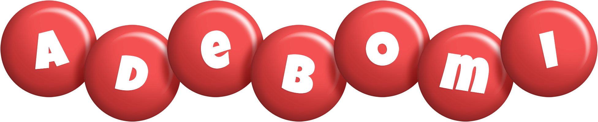 Adebomi candy-red logo