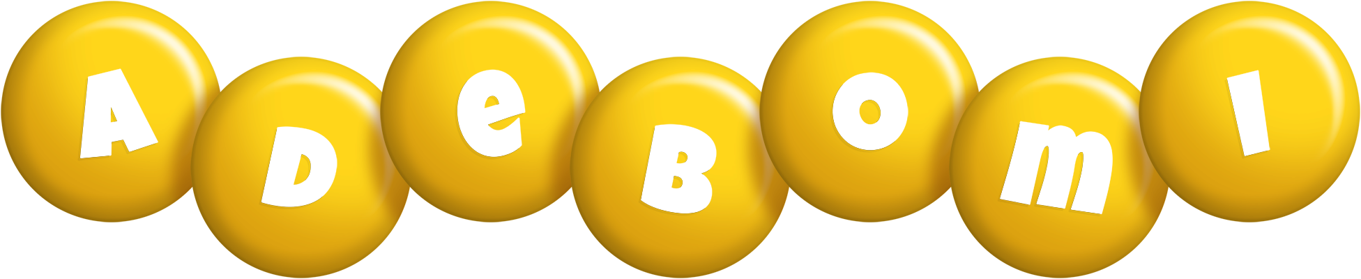 Adebomi candy-yellow logo