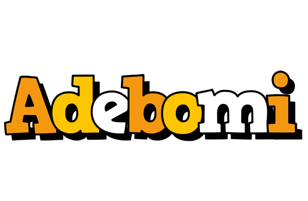 Adebomi cartoon logo