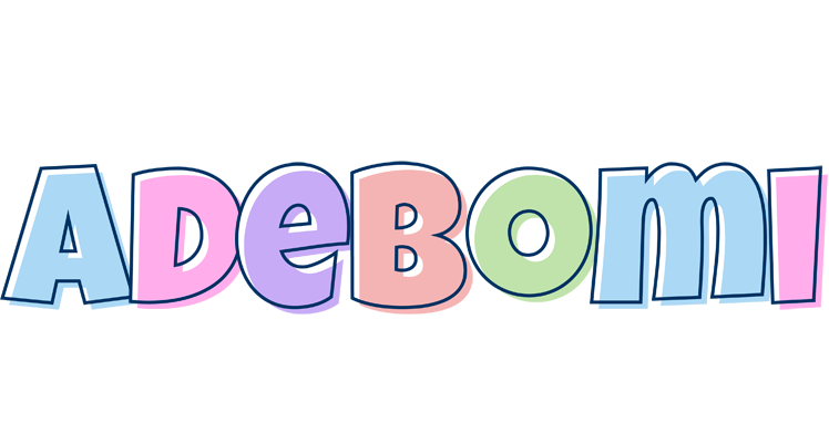 Adebomi pastel logo