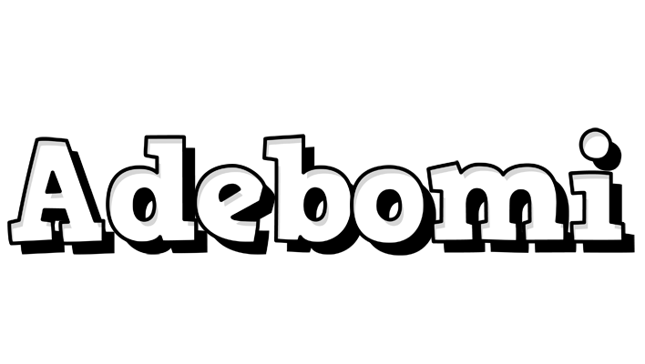 Adebomi snowing logo
