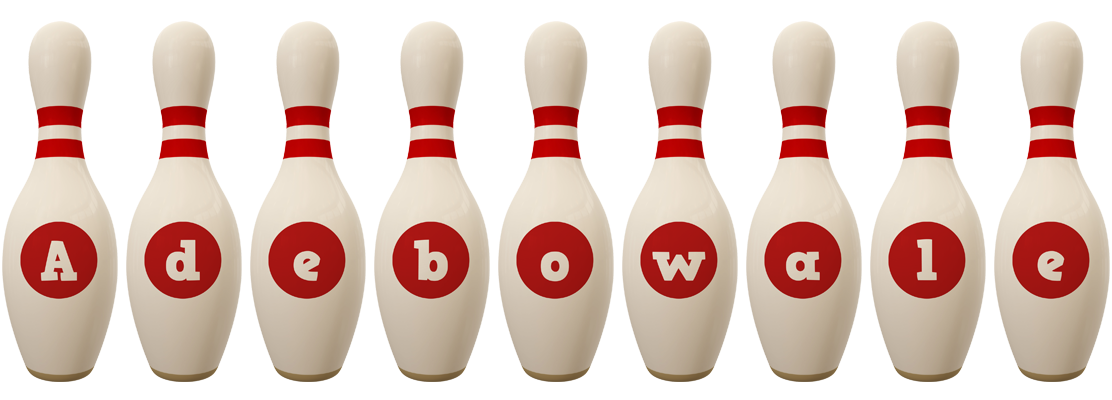 Adebowale bowling-pin logo