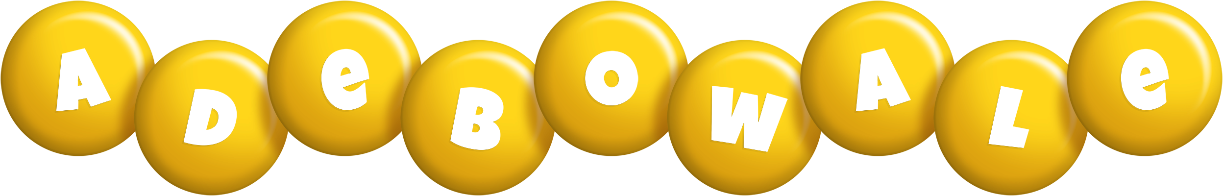 Adebowale candy-yellow logo