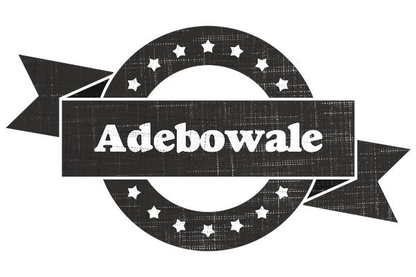 Adebowale grunge logo