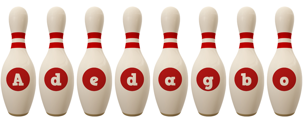 Adedagbo bowling-pin logo