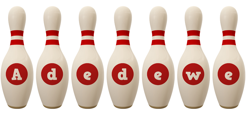 Adedewe bowling-pin logo