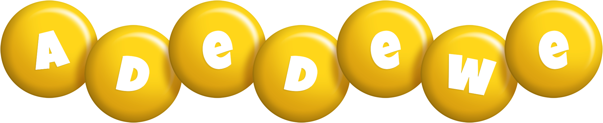 Adedewe candy-yellow logo
