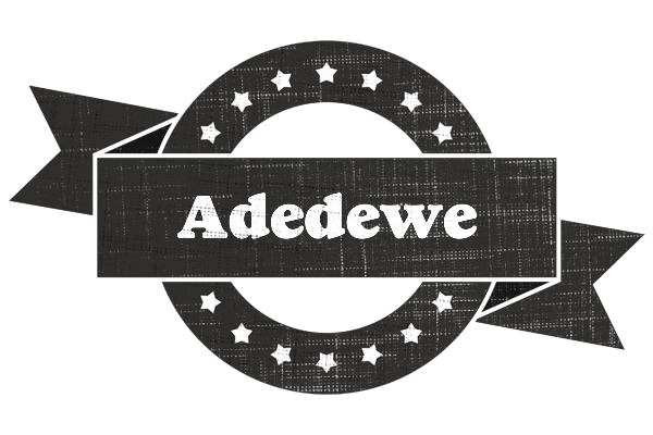 Adedewe grunge logo