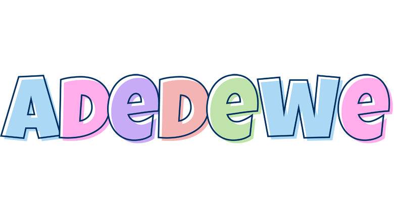 Adedewe pastel logo