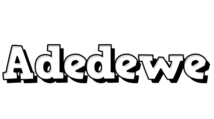 Adedewe snowing logo