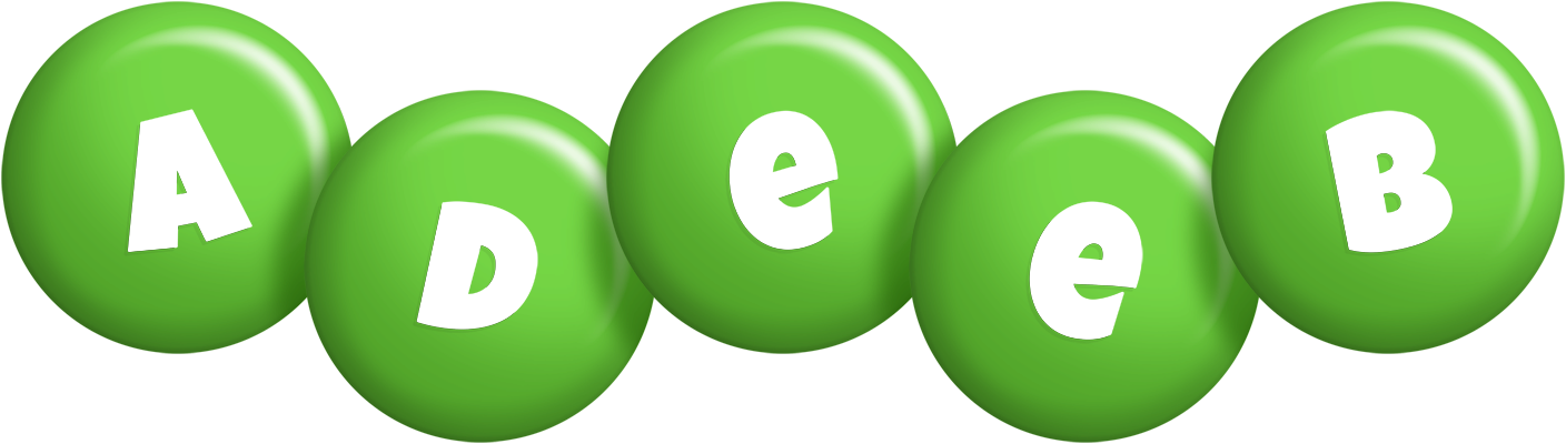 Adeeb candy-green logo