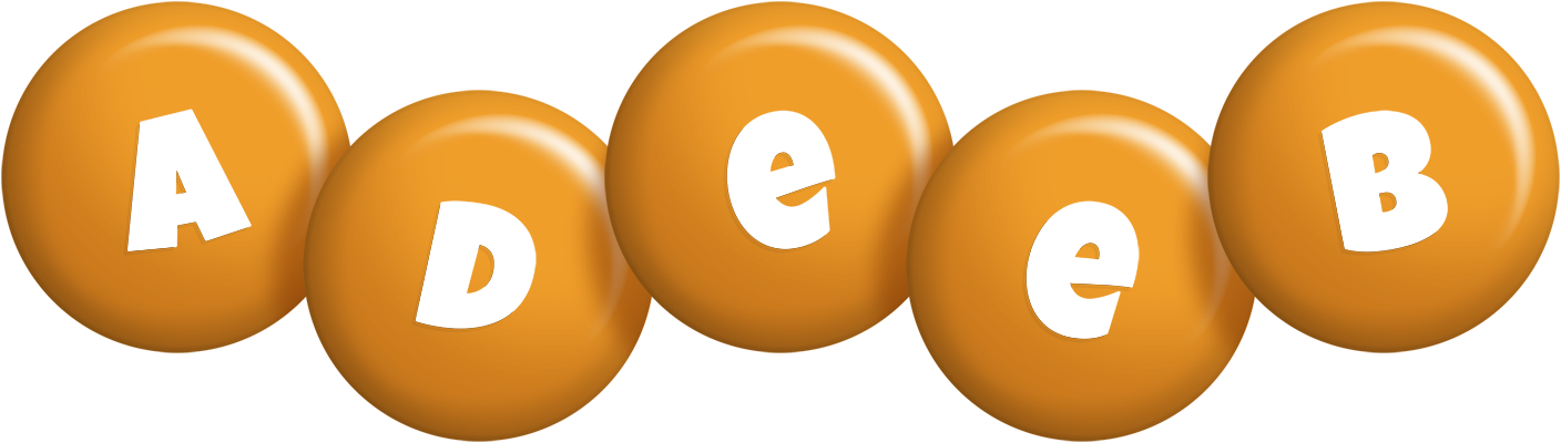Adeeb candy-orange logo