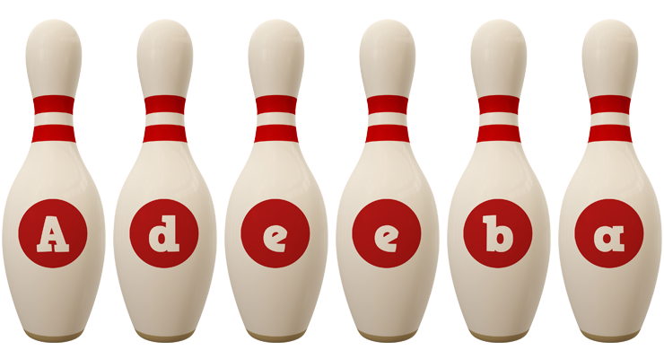 Adeeba bowling-pin logo