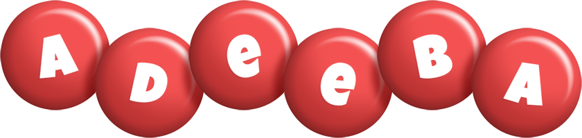 Adeeba candy-red logo
