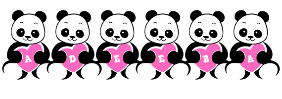 Adeeba love-panda logo