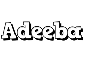 Adeeba snowing logo