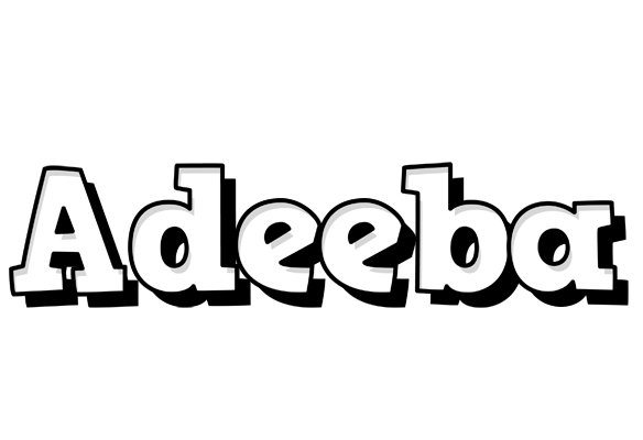 Adeeba snowing logo