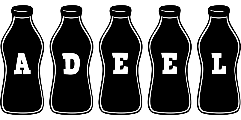 Adeel bottle logo
