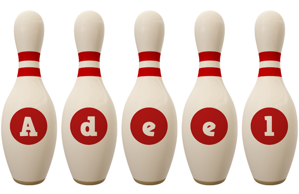 Adeel bowling-pin logo