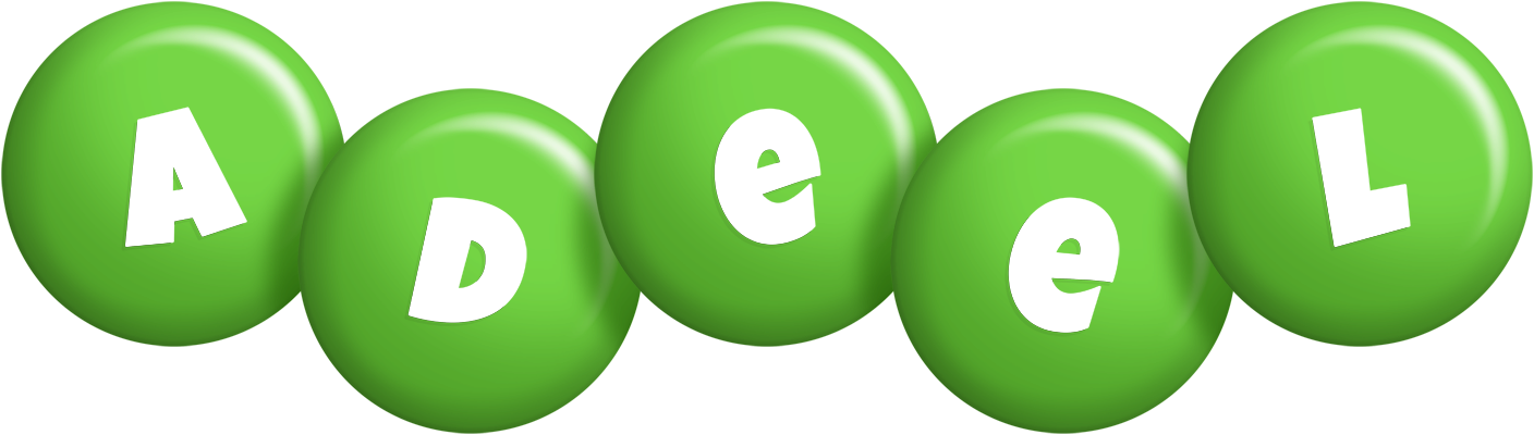 Adeel candy-green logo