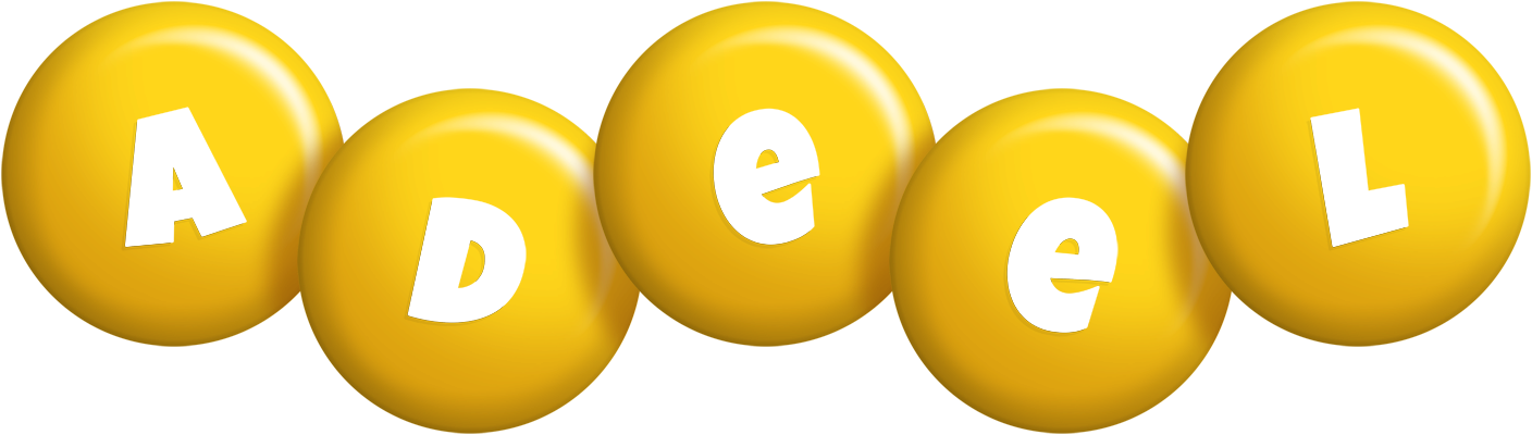 Adeel candy-yellow logo